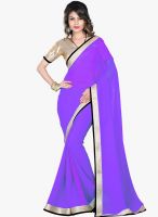 Shonaya Purple Embellished Saree