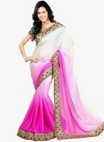 Shonaya Purple Embroidered Saree