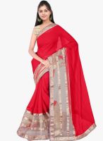 Shonaya Red Embellished Saree