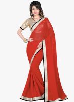 Shonaya Red Embellished Saree