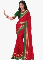 Shonaya Red Embellished Saree