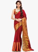 Shonaya Red Printed Saree