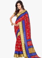 Shonaya Red Printed Saree