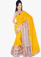 Shonaya Yellow Embellished Saree