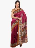Sudarshan Silk Pink Printed Saree