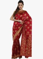 Sudarshan Silk Red Printed Saree