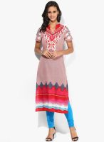 Aairah Red Printed Kurti