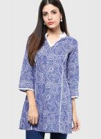 Ayaany Blue Printed Kurtis