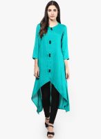 Divina Green Solid Kurtis