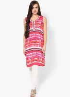 Divina Red Printed Kurta