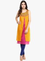 Divina Yellow Printed Kurtis