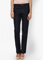 Dorothy Perkins Navy Blue Straight Fit Jeans