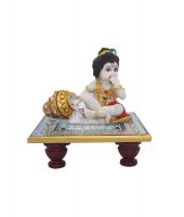 Frabjous Red Marble Laddu Gopal Idol