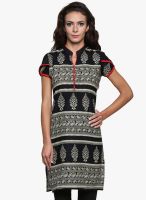 Golden Girl Black Printed Kurtis