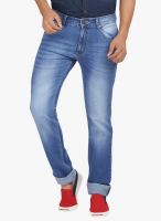 High Star Blue Mid Rise Slim Fit Jeans