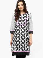 Jaipur Kurti Black Printed Kurtis