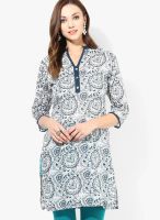 Jaipur Kurti Off White Printed Kurtis