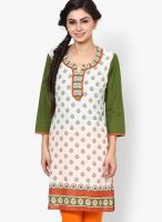 Jaipur Kurti White Printed Kurtis