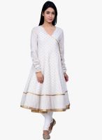 Juniper Off White Printed Kurta