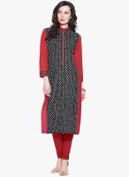 Kurti'S Black Printed Kurti