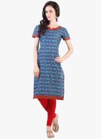 Libas Blue Printed Kurta