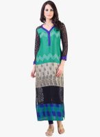 Libas Green Printed Kurta