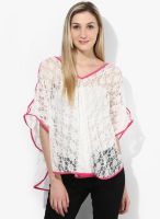 MEEE White Embroidered Shrug