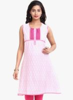 Mytri Pink Printed Kurta