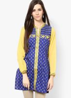 Peppertree Blue Printed Kurta