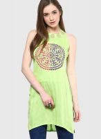 Peppertree Green Printed Kurta