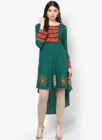 Peppertree Green Printed Kurtis