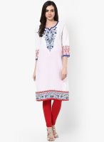 Rangriti Cotton White Kurta