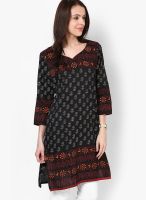 Riya Black Printed Kurtis