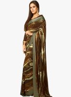 Roop Kashish Brown Printed Saree