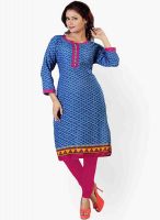 Salwar Studio Blue Printed Kurtas