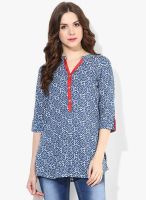Sangria Short Kurti With 3/4Th Sleeves