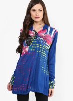 Satya Paul Blue Printed Kurtas