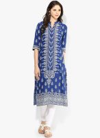 Shree Blue Printed Kurtis