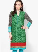 Shree Green Printed Kurtis