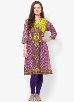 Shree Purple Printed Kurta