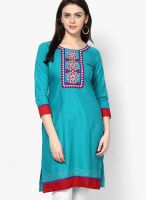 Span Cotton Green Kurti