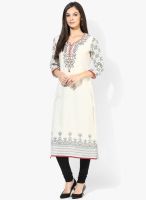 Stylet Red embroidered Kurti