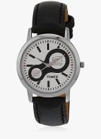 Timex Black Leather Analog Watch