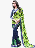 Triveni Sarees Blue Border Worked Festival Saree