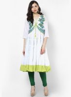 Vedic Green Solid Kurta