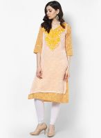 Vedic Yellow Solid Kurtis