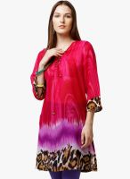 Yepme Pink Printed Kurti