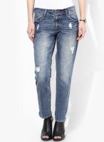 s.Oliver Blue Solid Jeans