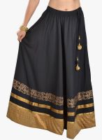 9rasa Black Flared Skirt