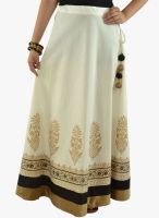 9rasa White Flared Skirt